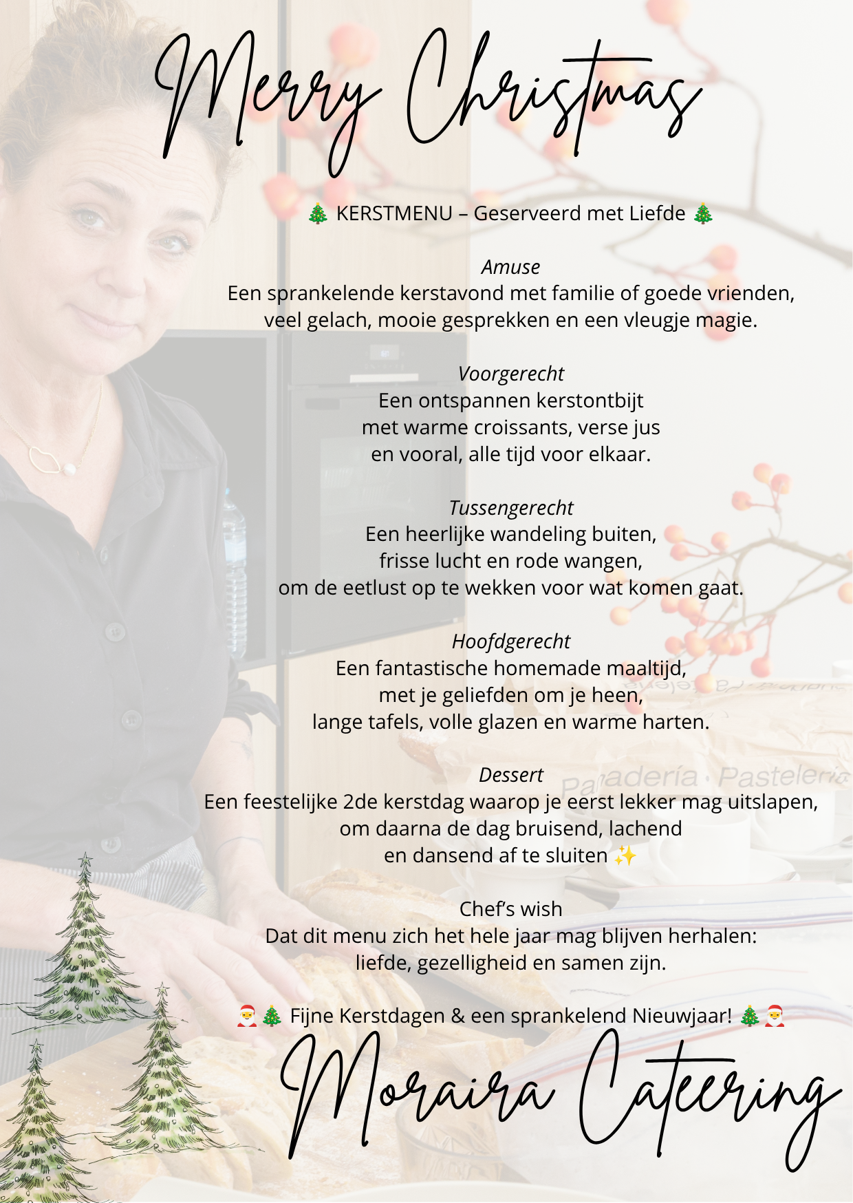 Kerstmenu · Geserveerd met liefde